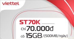 Cách đăng ký gói cước ST70 Viettel nhận 1GB mỗi ngày liên tục cả tháng