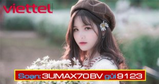 Cách đăng ký gói cước 3UMAX70 Viettel lướt web thả ga 3 tháng