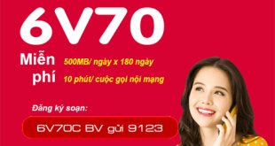 Cách đăng ký gói cước 6V70C Viettel gọi nội mạng thả ga suốt nữa năm