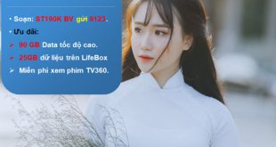 Đăng ký gói cước ST150K Viettel nhận 3GB/ngày- miễn phí xem TV cả tháng