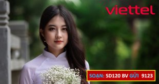 Đăng ký gói cước SD120 Viettel ưu đãi trọn gói 30 ngày chỉ 120k