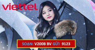 Đăng ký gói cước V200B Viettel ưu đãi thả ga thoại- data cả tháng