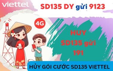 Hủy gói cước SD135 Viettel nhanh chóng qua tổng đài 191