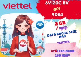 Đăng ký gói 6V120C Viettel: Có 60GB, gọi thả ga, miễn phí dùng TikTok