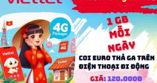 Các gói cước xem bóng đá EURO của nhà mạng Viettel