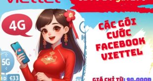 Các gói cước 4G ưu đãi Facebook Viettel không giới hạn