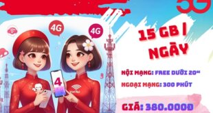 Đăng ký gói cước 5G380B Viettel dùng data, gọi thoại và giải trí thả ga