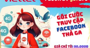 Gói cước FB50K Viettel có 50GB dùng Facebook và chu kỳ 30 ngày