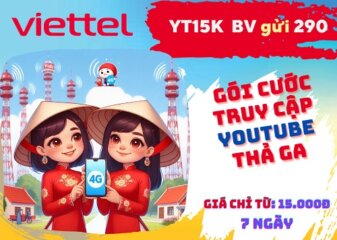Gói cước YT15K Viettel ưu đãi 25GB data truy cập Youtube cả tuần