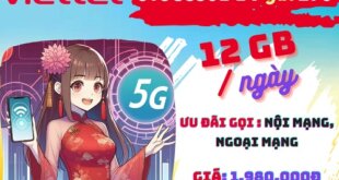 Đăng ký gói cước 6T5G330B Viettel nhận 2.160GB data kèm gọi và giải trí miễn phí suốt nửa năm