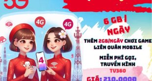 Gói cước 5GLQ210 Viettel: Có ngay tới 8GB mỗi ngày, chơi game liên quân tốc độ 5G