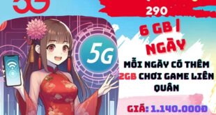 Đăng ký gói cước 6T5GLQ190 Viettel dùng data và giải trí thả ga 6 tháng