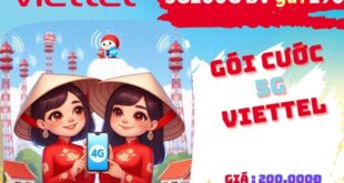 Đăng ký gói cước 5G200C Viettel nhận 180GB data, liên lạc, giải trí thả ga 30 ngày